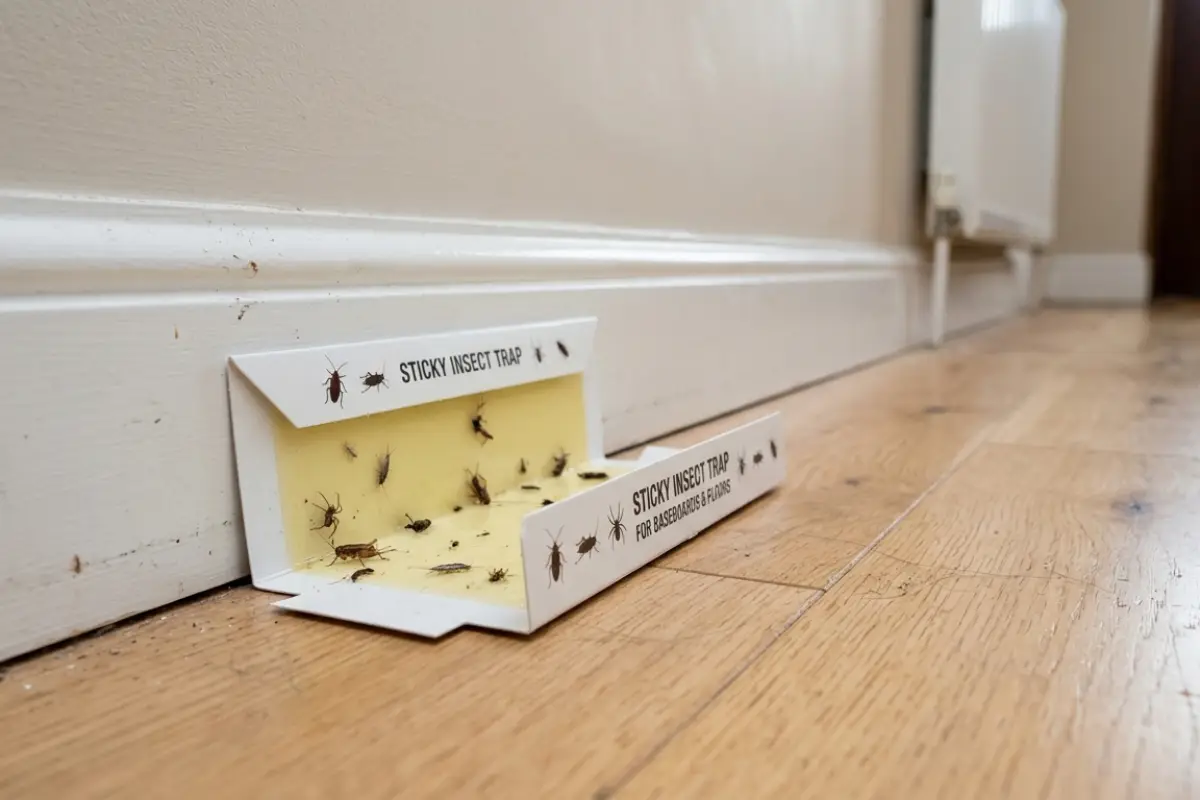 sticky insect trap for silverfish control