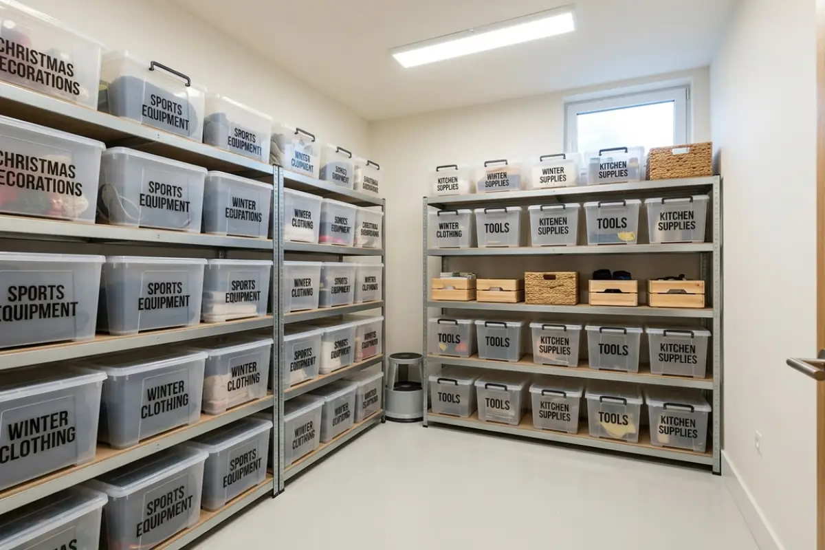 decluttered home storage to prevent silverfish infestation